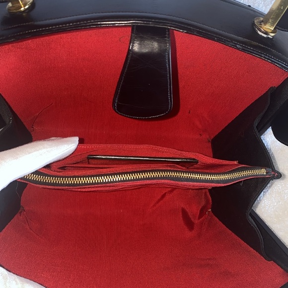 🔥❤️👋🏻 EUC Coblentz Original 1950s Vintage Black Structured Handbag 👋🏻❤️🔥 - Picture 12 of 16